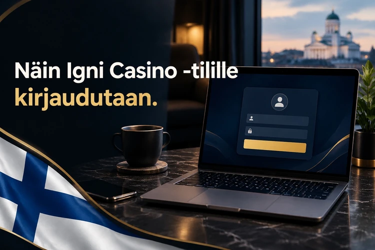Näin Igni Casino -tilille kirjaudutaan